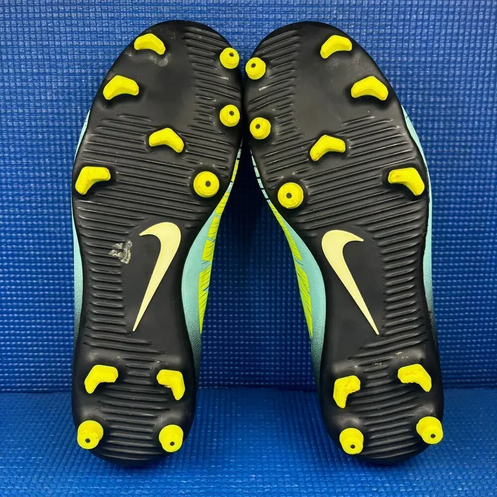 🔴 Nike Mercurial Vortex 3 Women`s Size 8.5 Blue Black Soccer Cleats 844245-400